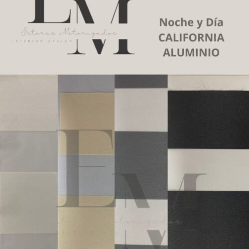 Estores noche y día Tejido CALIFORNIA ALUMINIO