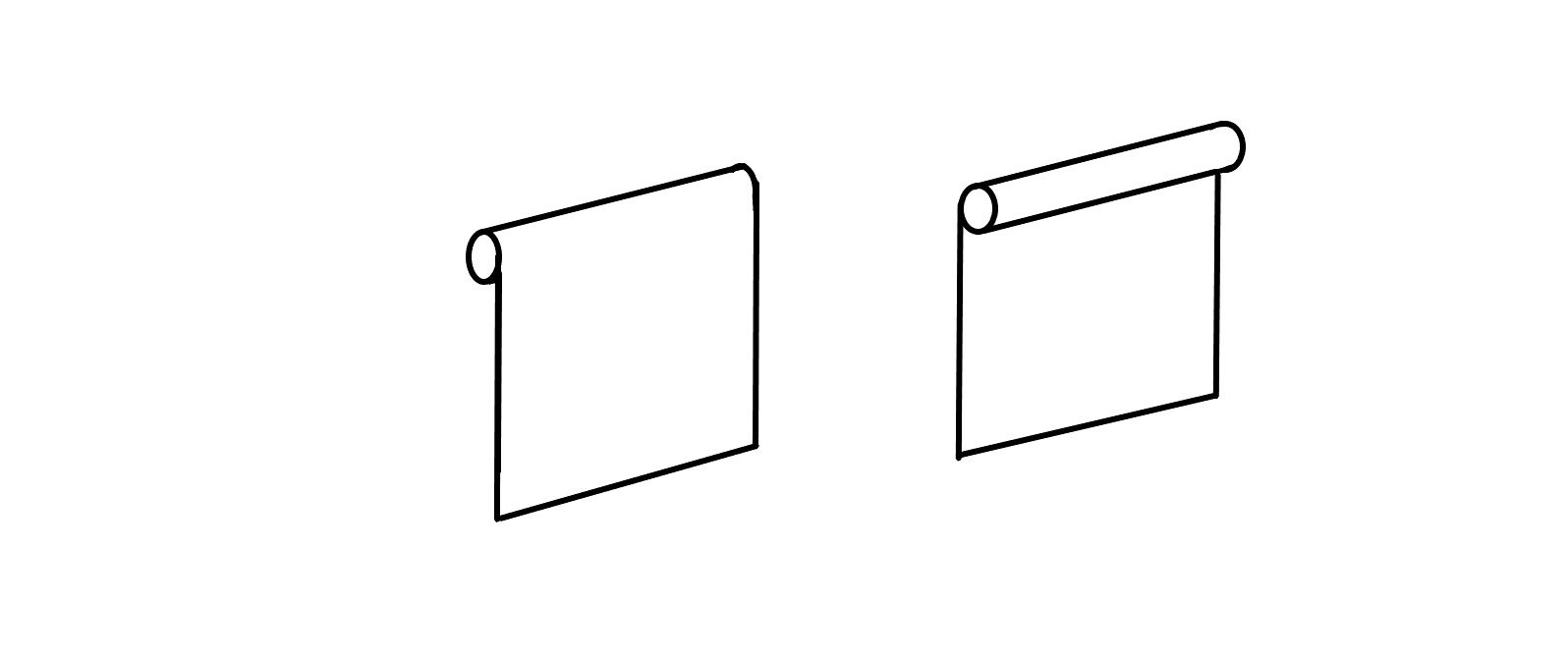 enrolle de estor cascada o a pared