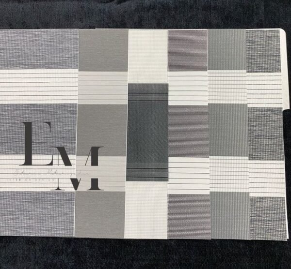 greyBlack2 Estores Noche y Día-Tejidos Grises y Negros