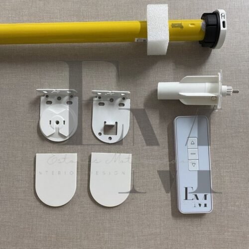 pack motor con mando y soportes para estor enrollable pequeño