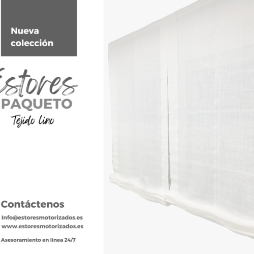 estores paqueto lino